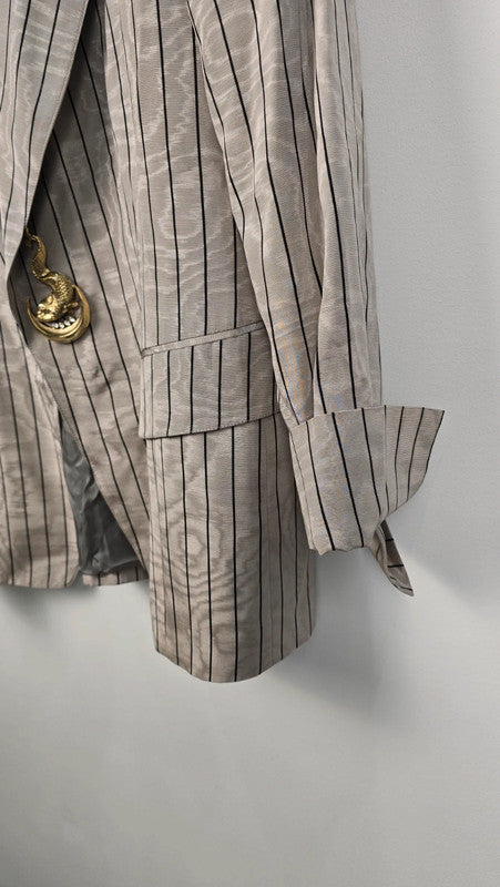 Blazer Gianfranco Ferre Ligné Broche Doré (48)