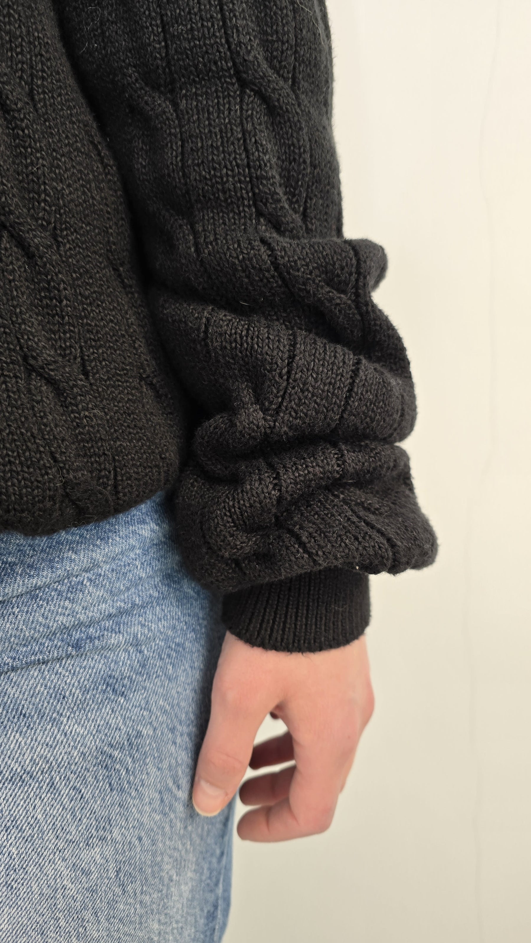 Ralph Lauren - Pull Maille Torsadé Half-zip (L)