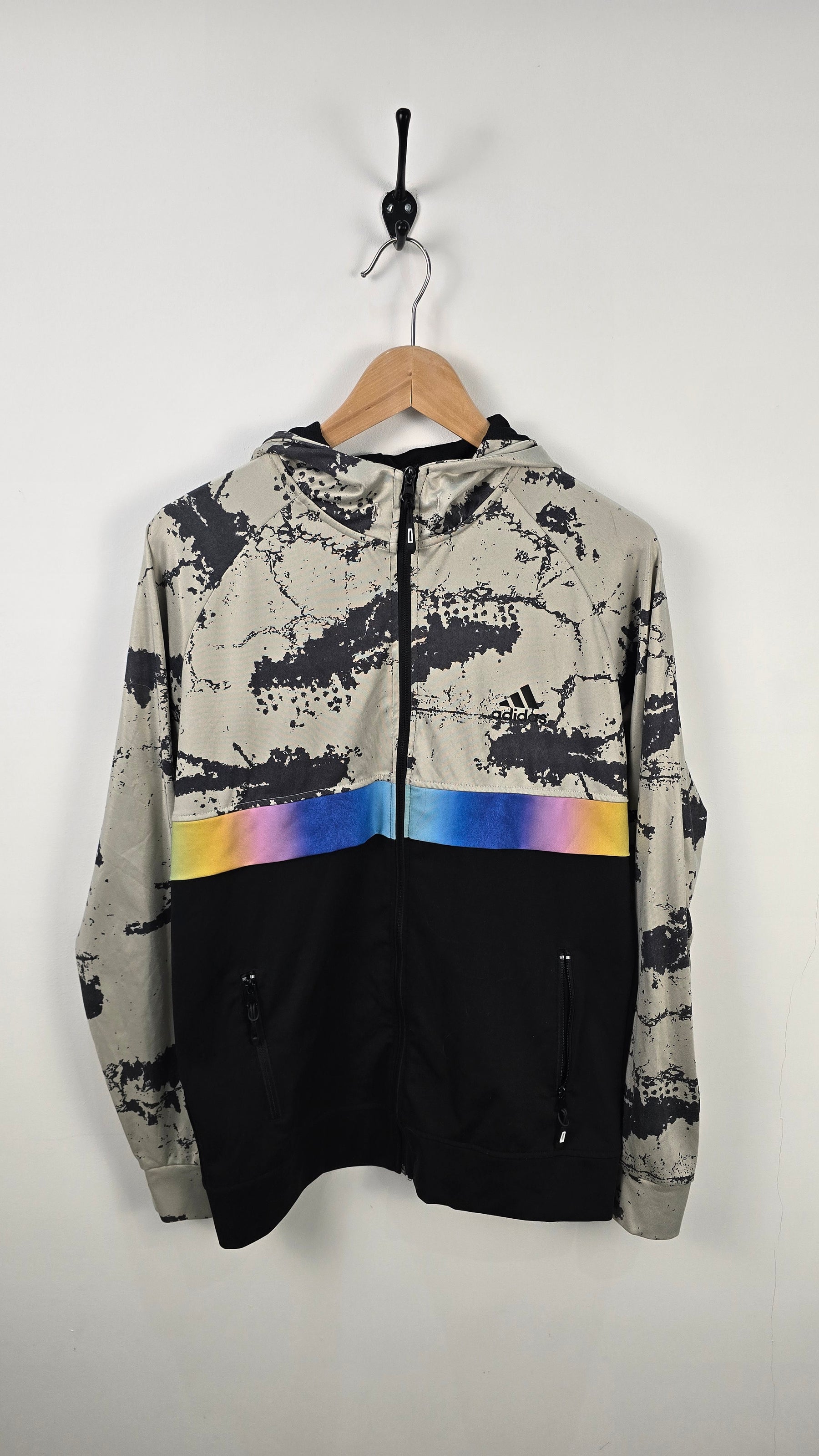 Adidas - Sweat à capuche zip Vintage (L)
