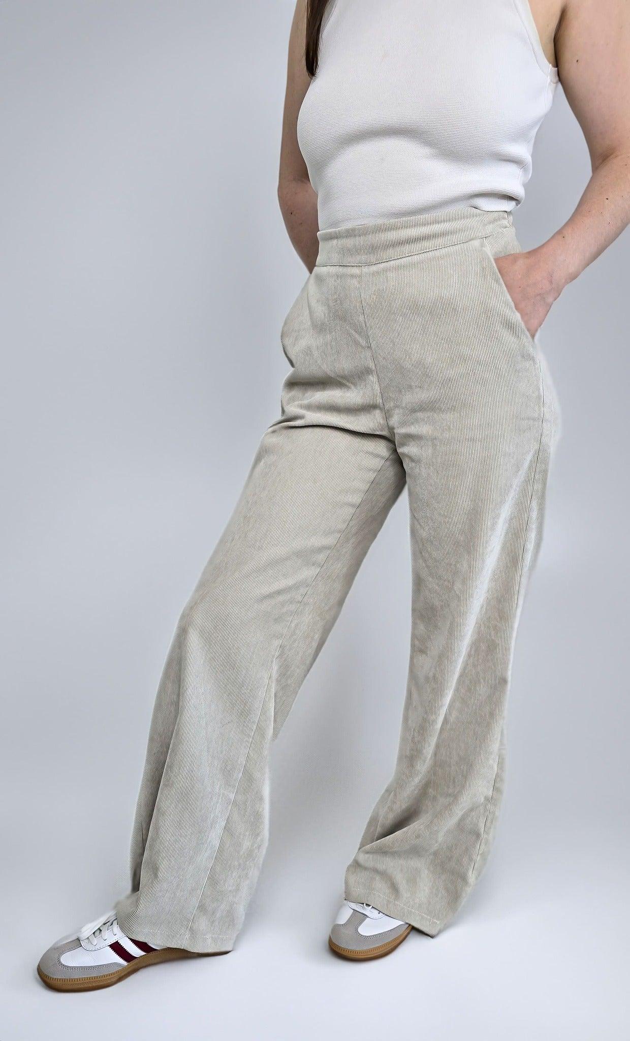 Black Rose Cream Pants - XS