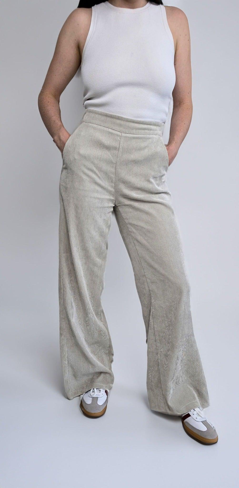 Black Rose Cream Pants - XS