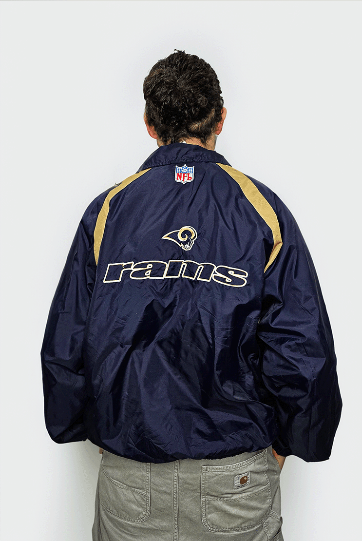 Reebok NFL- Rams Embroidered Nylon Jacket XL