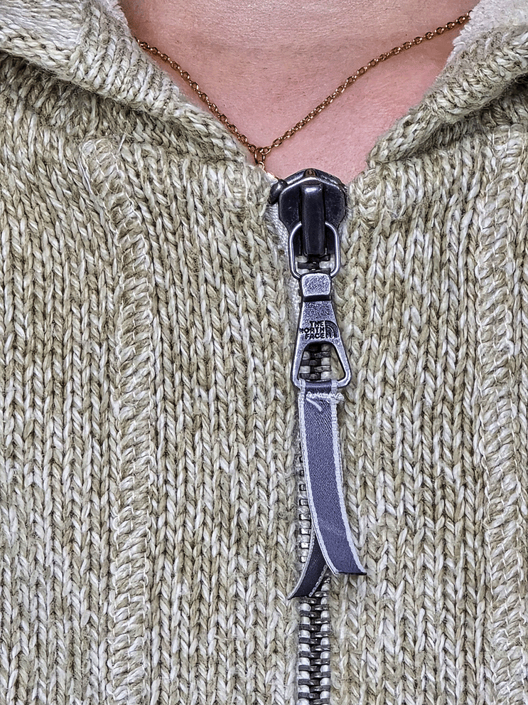 The North Face - Vintage Linen Zip Fleece Sweatshirt - M