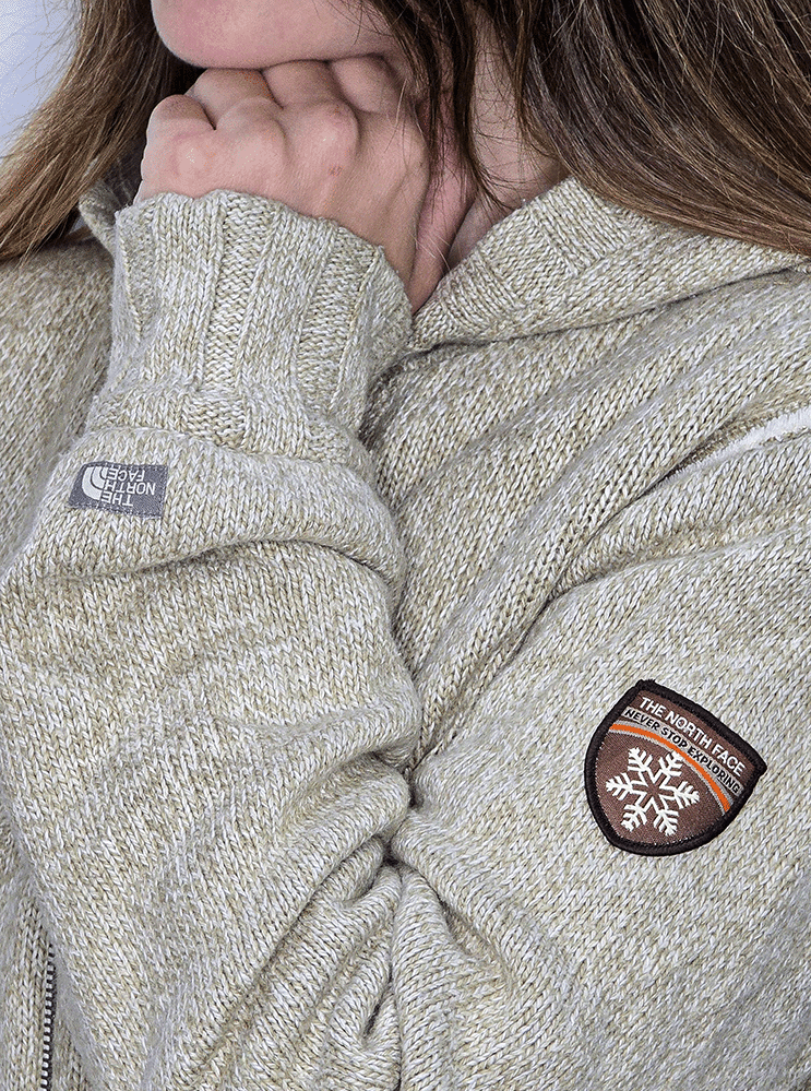 The North Face - Vintage Linen Zip Fleece Sweatshirt - M