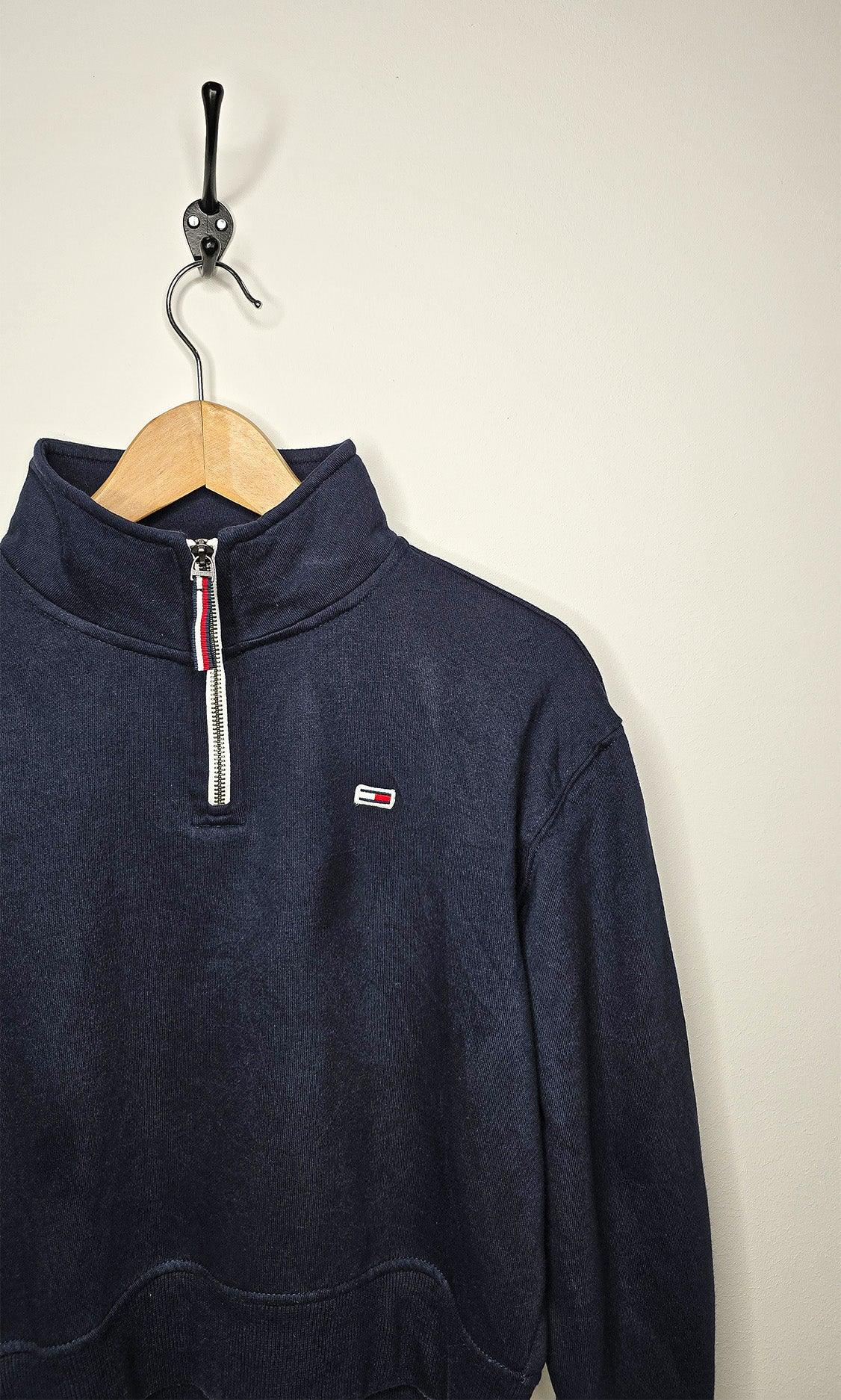 Tommy Hilfiger - Half-Zip Crop-top Sweat S