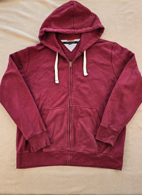 Tommy Hilfiger - Sweat à Capuche Bordeaux (L)
