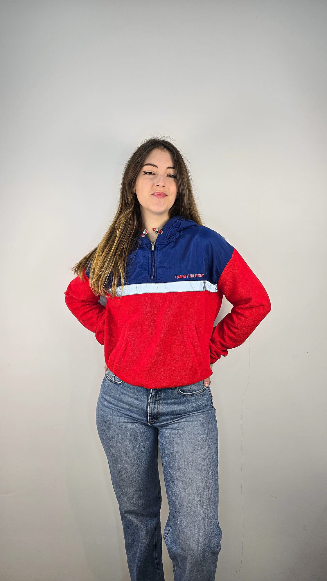 Tommy Hilfiger - Veste à Capuche Polaire Vintage (S)