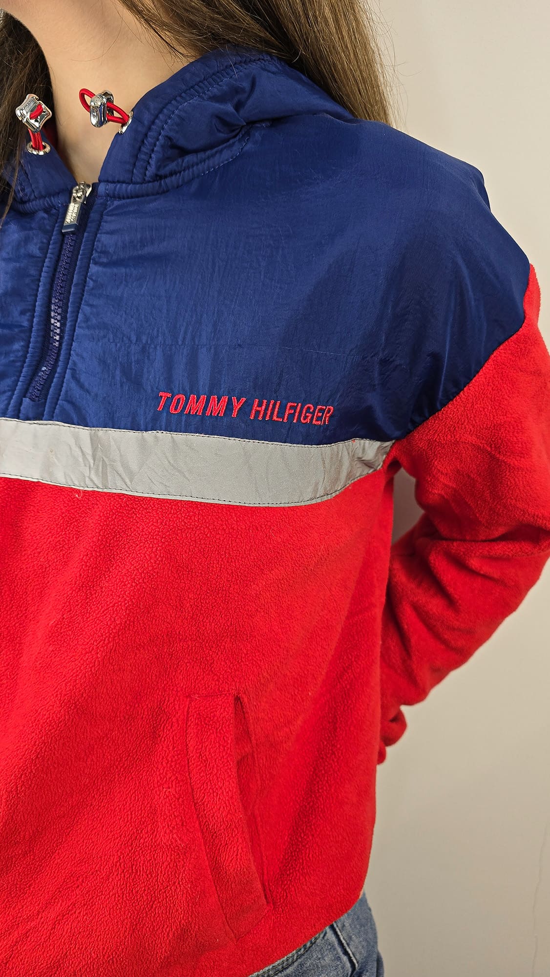 Tommy Hilfiger - Veste à Capuche Polaire Vintage (S)