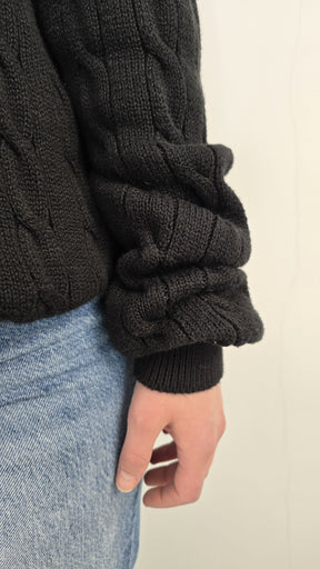 Ralph Lauren - Pull Maille Torsadé Half-zip (L)