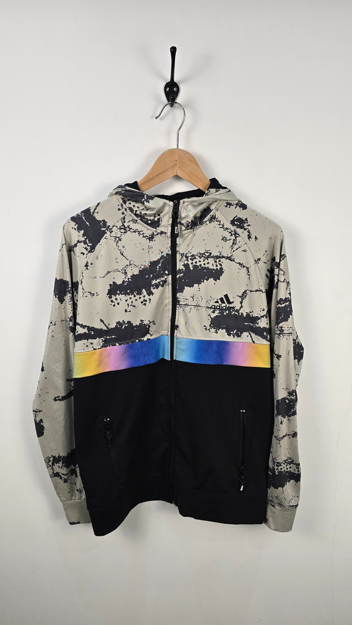 Adidas - Sweat à capuche zip Vintage (L)