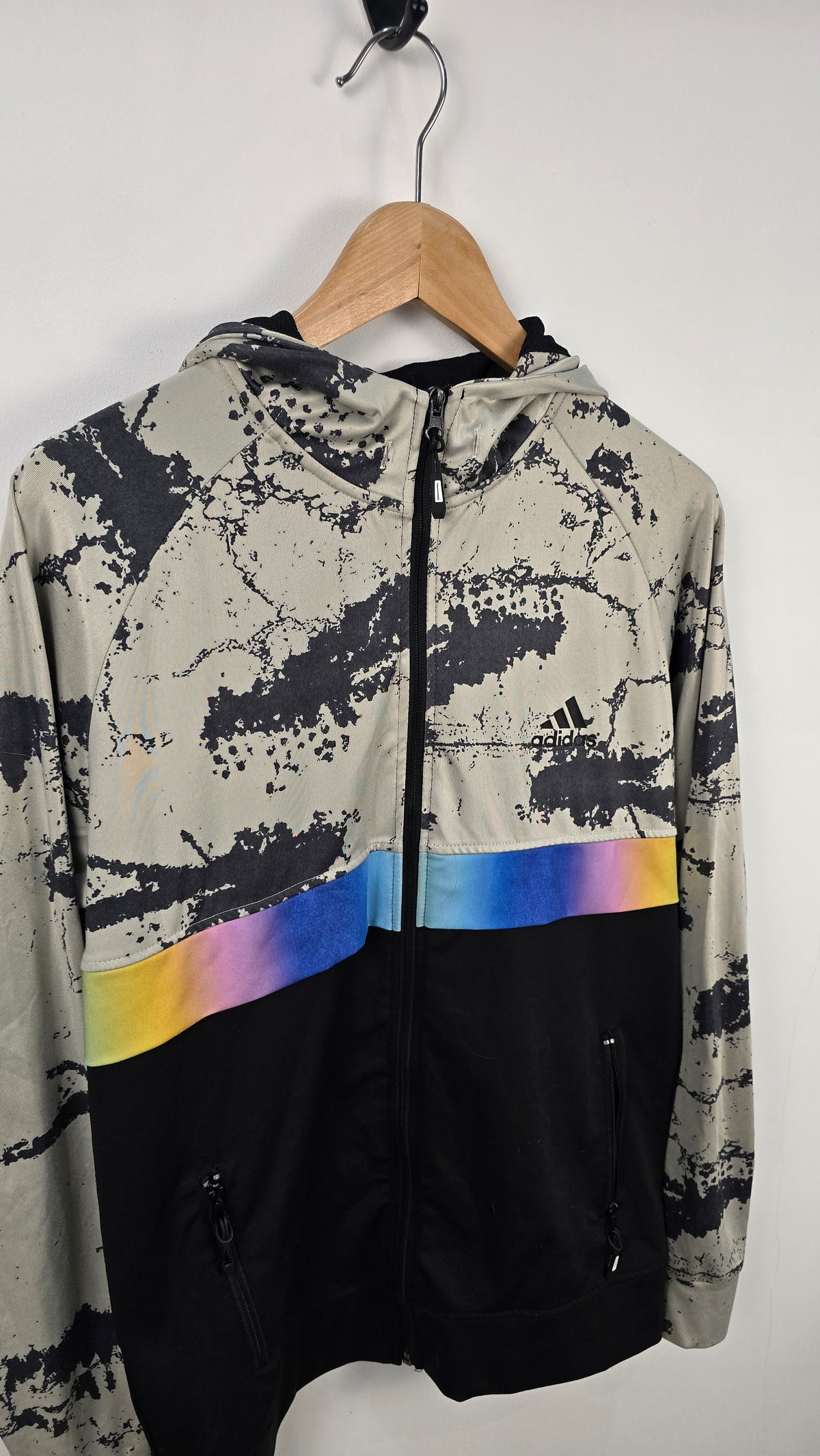 Adidas - Sweat à capuche zip Vintage (L)