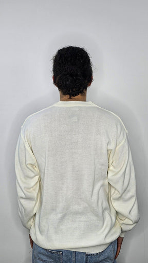 Lacoste - Pull Coton Col V Vintage 90' XL