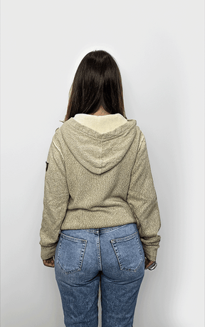 The North Face - Vintage Linen Zip Fleece Sweatshirt - M