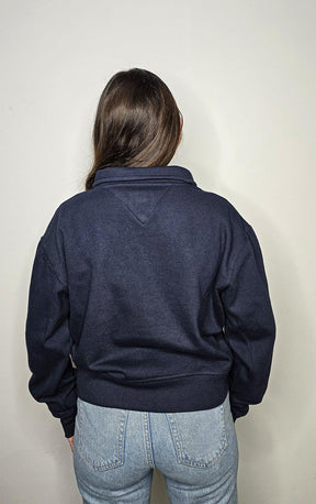 Tommy Hilfiger - Half-Zip Crop-top Sweat S